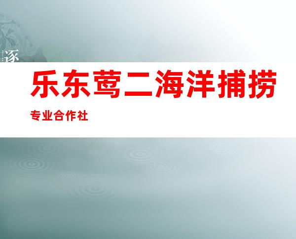 乐东莺二海洋捕捞专业合作社