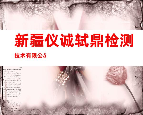 新疆仪诚轼鼎检测技术有限公司