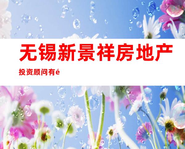 无锡新景祥房地产投资顾问有限公司